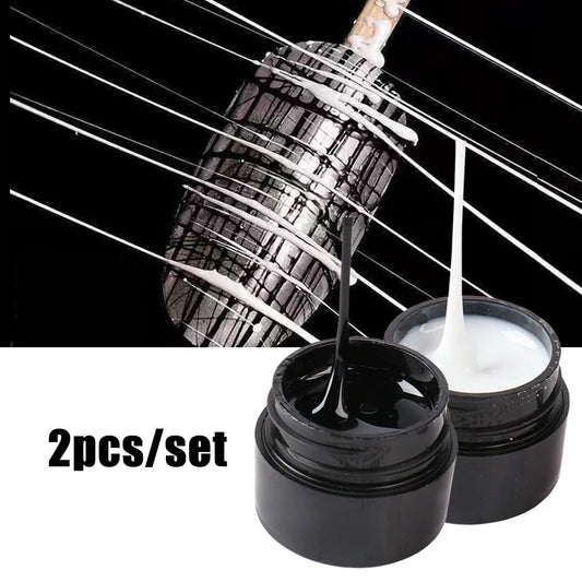 2pcs Gel UV para fazer efeito de teias de aranha